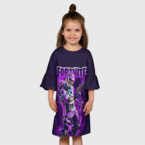 Детское платье Fortnite Bronto Скин динозавра Видеоигра / 3D-принт – фото 3