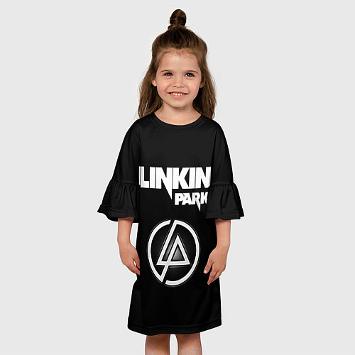 Детское платье Linkin Park логотип и надпись / 3D-принт – фото 3
