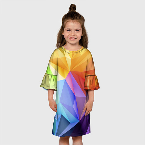 Детское платье Зд радуга / 3D-принт – фото 3