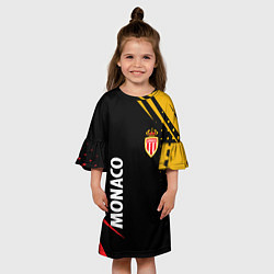 Платье клеш для девочки Монако monaco, цвет: 3D-принт — фото 2