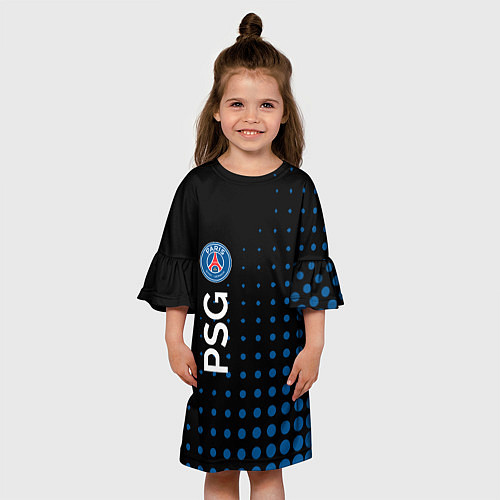 Детское платье Psg абстракция / 3D-принт – фото 3