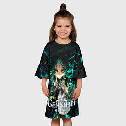 Платье клеш для девочки Сяо-защитник якса, цвет: 3D-принт — фото 2