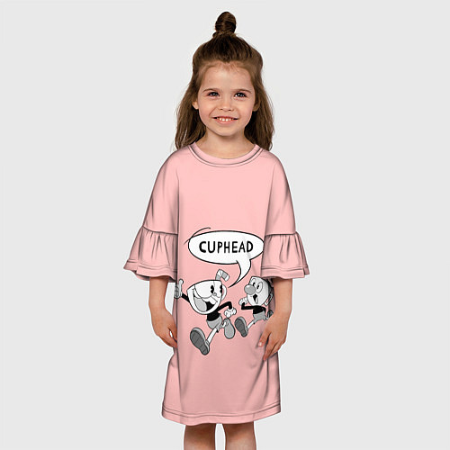 Детское платье Персонажи Сuphead / 3D-принт – фото 3