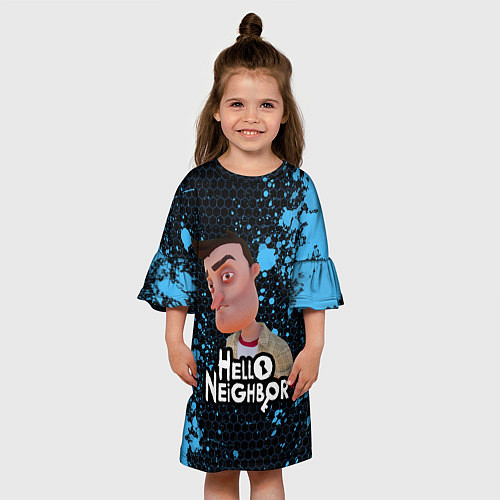 Детское платье Hello Neighbor Привет сосед Ник Рот / 3D-принт – фото 3