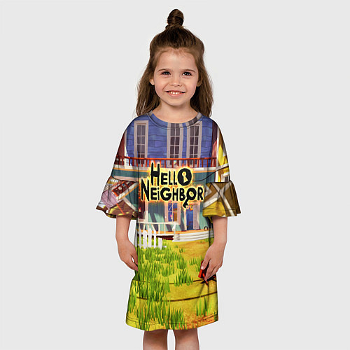 Детское платье Hello Neighbor: Дом / 3D-принт – фото 3