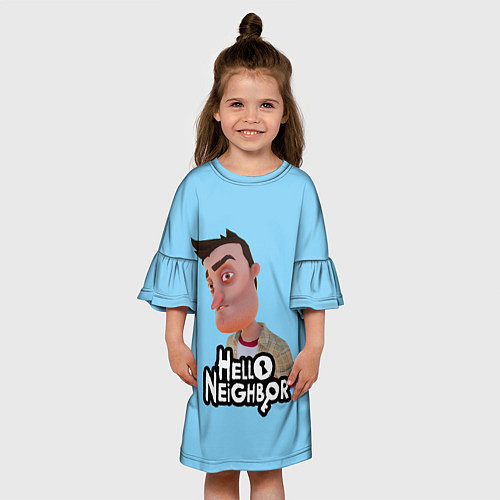 Детское платье Привет сосед: Ник Рот / 3D-принт – фото 3