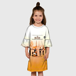 Платье клеш для девочки The Beatles Blackpool And Paris 1964-65, цвет: 3D-принт — фото 2