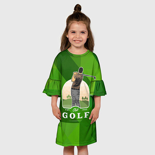 Детское платье Гольф на поле / 3D-принт – фото 3