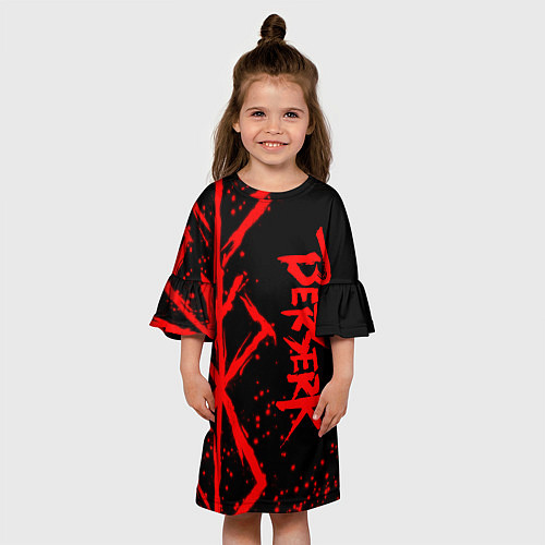 Детское платье БЕРСЕРК : Паттерн - клеймо жертвы / 3D-принт – фото 3