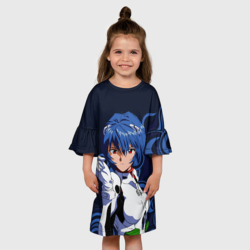 Детское платье Рей Аянами - холодная девочка / 3D-принт – фото 3