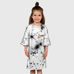 Платье клеш для девочки James Webb - первое фото, цвет: 3D-принт — фото 2