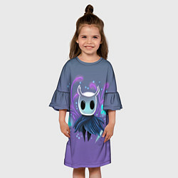 Платье клеш для девочки Hollow Knight - рыцарь, цвет: 3D-принт — фото 2