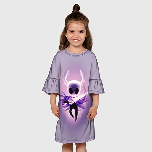 Детское платье Hollow Knight рыцарь неон / 3D-принт – фото 3
