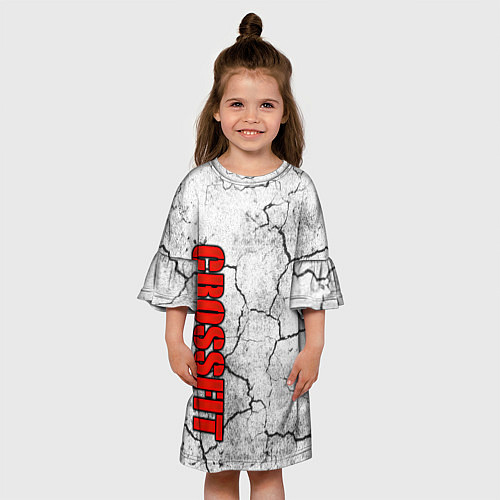 Детское платье КРОССФИТ - ТРЕСНУВШАЯ ЗЕМЛЯ / 3D-принт – фото 3