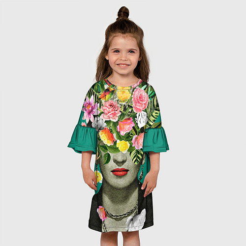 Детское платье Фрида Кало - Арт Портрет / 3D-принт – фото 3