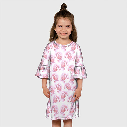 Детское платье Нежные розы - паттерн / 3D-принт – фото 3