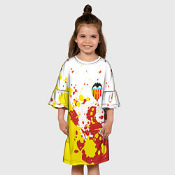 Платье клеш для девочки Valencia Краска, цвет: 3D-принт — фото 2