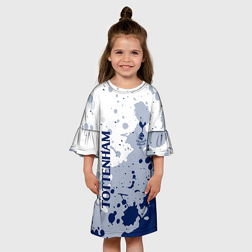 Детское платье Tottenham hotspur Брызги красок / 3D-принт – фото 3