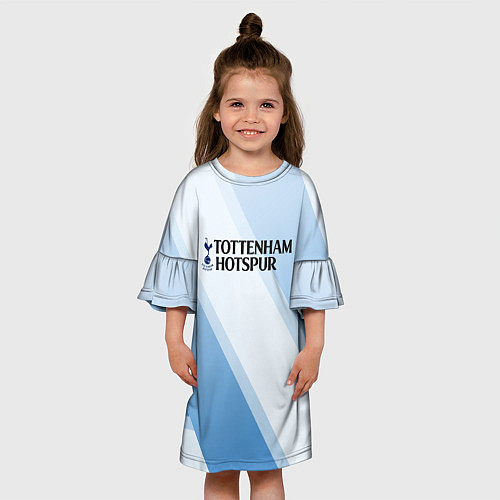 Детское платье Tottenham hotspur Голубые полосы / 3D-принт – фото 3
