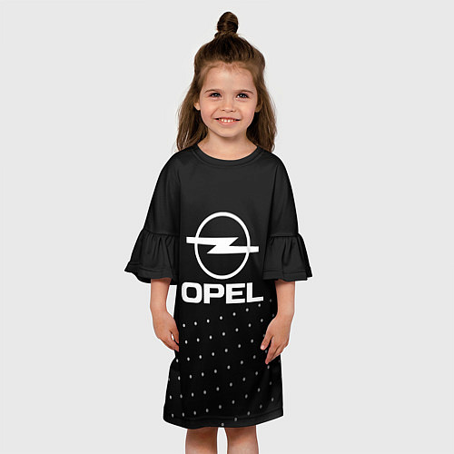 Детское платье Opel Абстракция кружочки / 3D-принт – фото 3