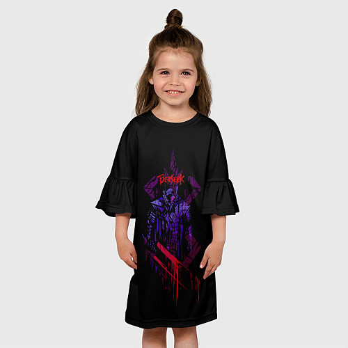 Детское платье Берсерк Гатс С Окровавленным Мечом / 3D-принт – фото 3
