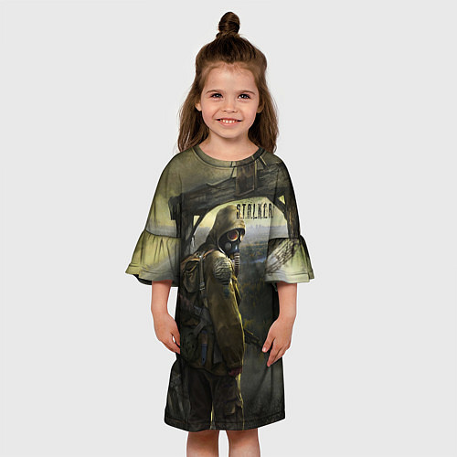 Детское платье STALKER Тень Чернобыля Постер / 3D-принт – фото 3