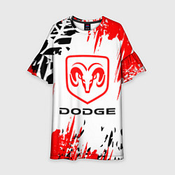 Платье клеш для девочки Dodge - краска, цвет: 3D-принт