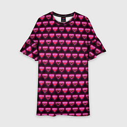 Платье клеш для девочки Poppy Playtime - Kissy Missy Pattern - Huggy Wuggy, цвет: 3D-принт