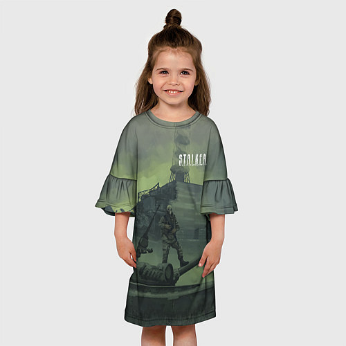 Детское платье STALKER Военный На Танке Возле ЧАЭС / 3D-принт – фото 3