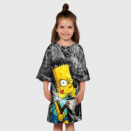 Детское платье Барт Симпсон разбил из рогатки стекло / 3D-принт – фото 3