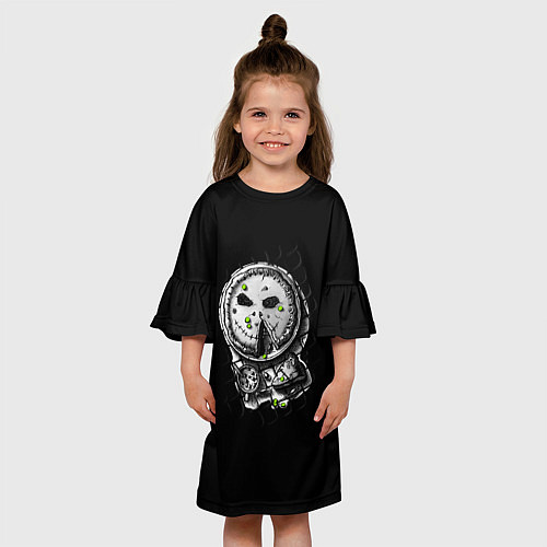 Детское платье Криповый пирог на Хеллоуин / 3D-принт – фото 3
