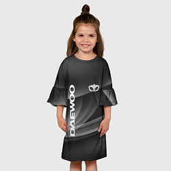 Платье клеш для девочки Daewoo - абстракция, цвет: 3D-принт — фото 2