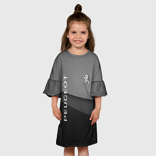 Детское платье Peugeot - абстракция / 3D-принт – фото 3