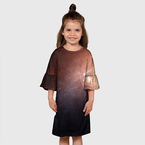 Детское платье Космос из сердца / 3D-принт – фото 3