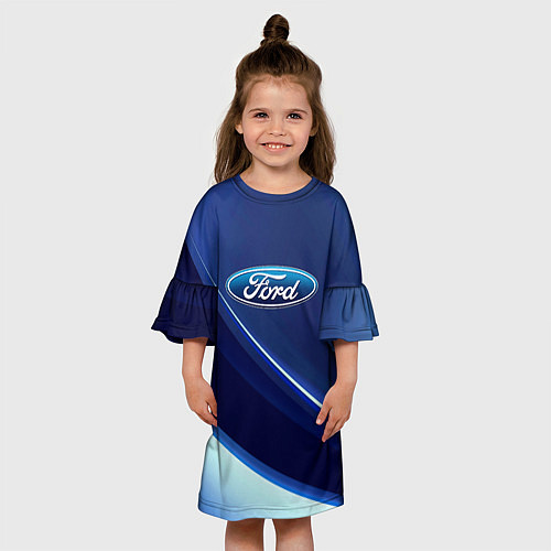 Детское платье Ford - абстракция / 3D-принт – фото 3