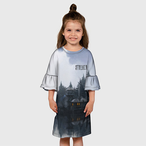 Детское платье STALKER Причал / 3D-принт – фото 3