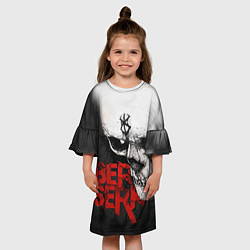 Платье клеш для девочки Berserk - Череп с клеймом жертвы, цвет: 3D-принт — фото 2
