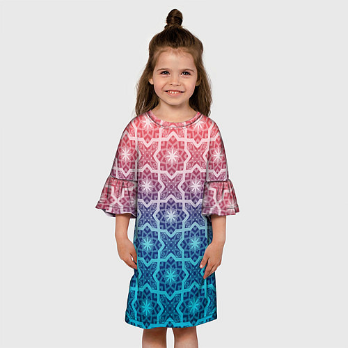 Детское платье Восточная мозаика / 3D-принт – фото 3