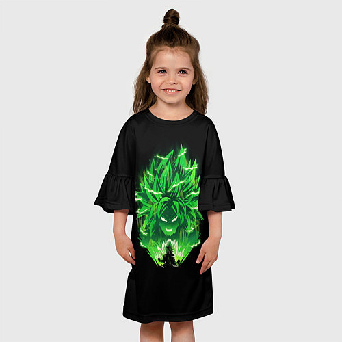 Детское платье Broly dragon ball аниме / 3D-принт – фото 3