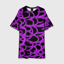 Детское платье Нити из фиолетовой краски