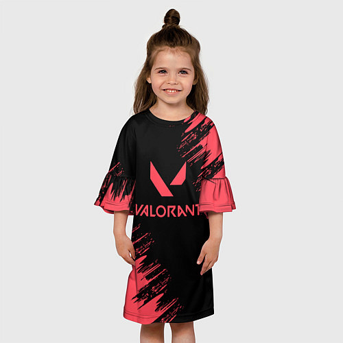 Детское платье Valorant - краска / 3D-принт – фото 3