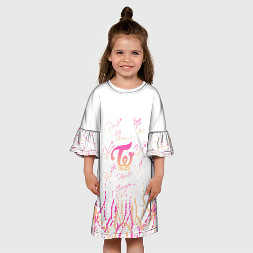Детское платье Twice градиент / 3D-принт – фото 3