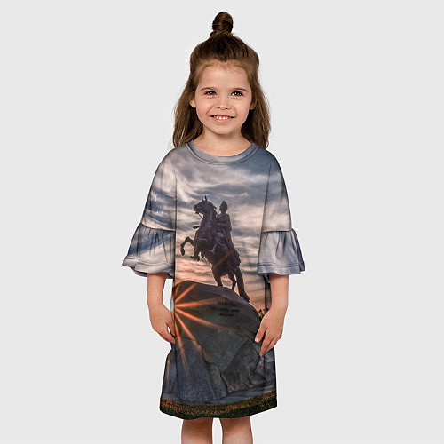 Детское платье Санкт-Петербург: медный всадник / 3D-принт – фото 3