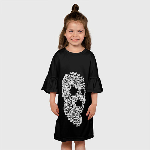 Детское платье Балаклава из букв / 3D-принт – фото 3