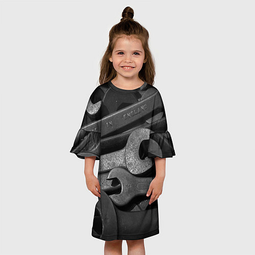 Детское платье Композиция из гаечных ключей / 3D-принт – фото 3