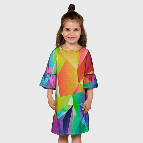 Детское платье Радужный Кристалл / 3D-принт – фото 3