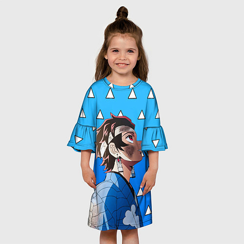 Детское платье Танджиро - Клинок - Экзамен / 3D-принт – фото 3