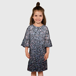 Платье клеш для девочки Минималистический паттерн, цвет: 3D-принт — фото 2