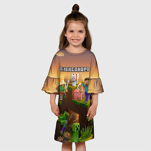 Детское платье Александра Minecraft / 3D-принт – фото 3