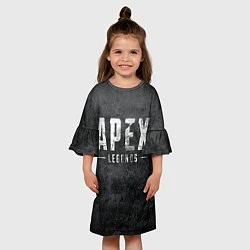 Платье клеш для девочки Apex Legends grunge, цвет: 3D-принт — фото 2